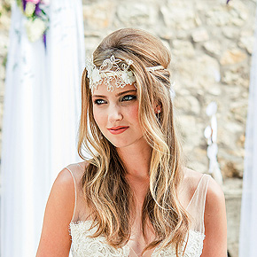 Headband Couronne Cheveux Mariée Luxe Vintage