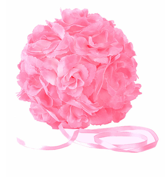 Boule Fleurs Artificielles Roses Mariage