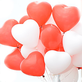 Bouquet de ballons coeur