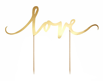 Cake Topper Love Doré