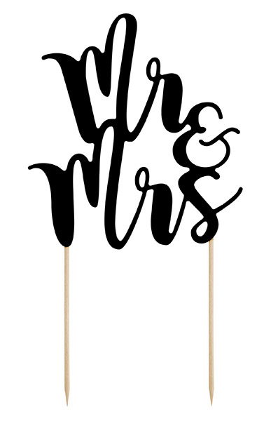 Cake Topper Mariage Mr and Mrs