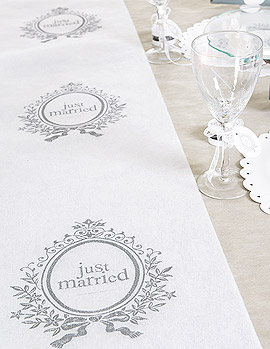 Décoration de Table Mariage Blanc et Gris