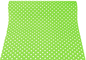 Chemin de Table Tissu à Pois Vert Anis