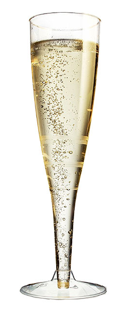 Coupe et flute champagne design jetable - Ma déco de fête