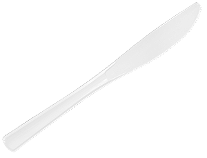 Couteaux plastiques blanc