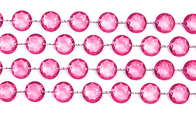 Guirlande Cristal Diamant Fuchsia