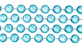 Guirlande Cristal Diamant Turquoise
