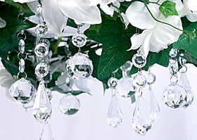 Centre de table Pendentifs Cristal Mariage