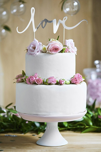 50 Pièces Boule Decoration Gateau, Avec Gâteau Rose, Anniversaire