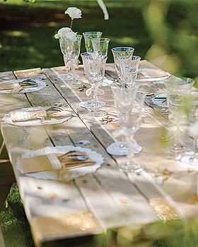 Chemin de Table en Jute Naturelle Bord Dentelle