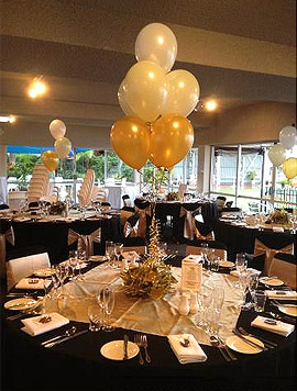 Décoration ballons sur table