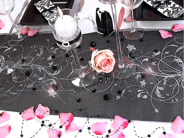 décoration de table Perles scintillant papillon Mariage Confettis 25 Blanc Paillettes