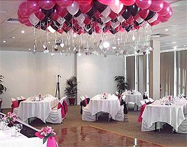 Ballon Mariage décoration plafond Fuchsia