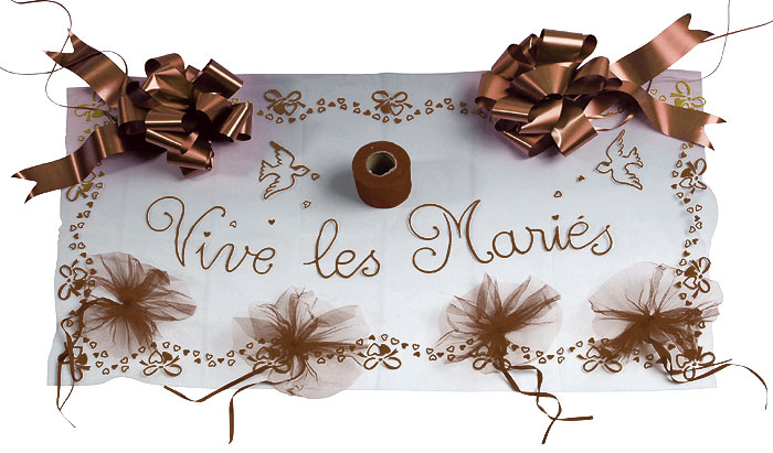 Kit Décoration de Voiture Mariage Chocolat