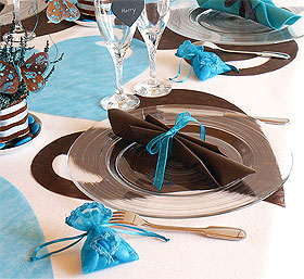 Dessous d'Assiette COEURS Jetables Mariage x50