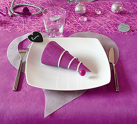 Dessous d'Assiette COEURS Jetables Mariage x50