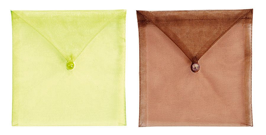 Enveloppes Organdi Transparent avec Perle