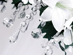 Pendentifs Goutte Cristal Centre de table Mariage