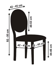 Dimensions housse de chaise