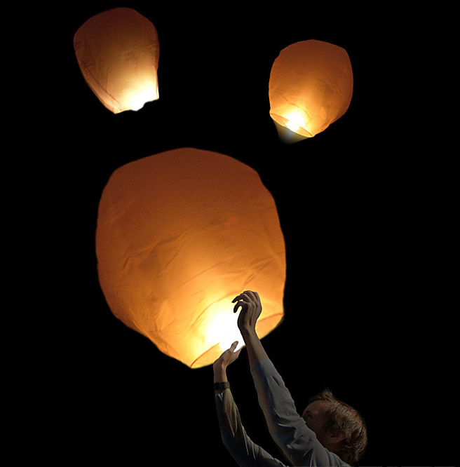 Sky Lantern Mariage pas cher  Sky Lantern - Lanterne volante