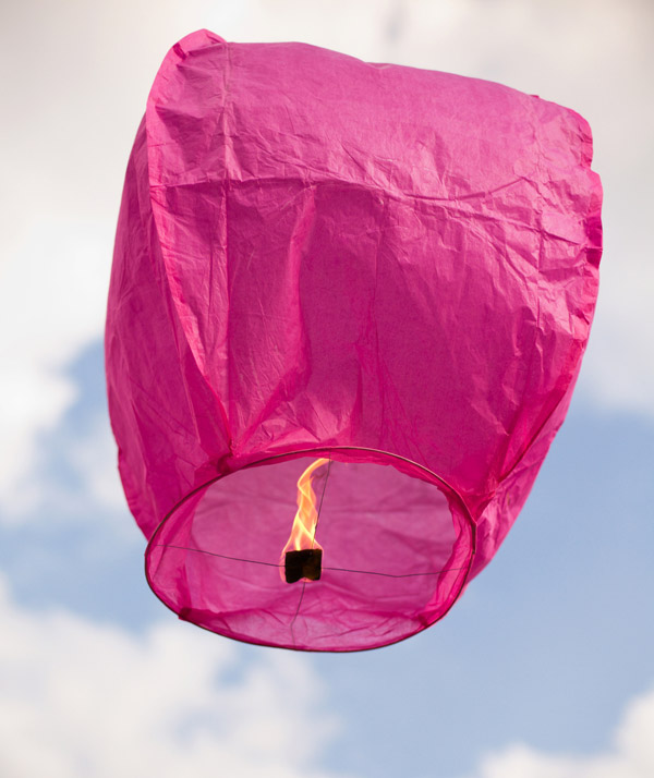 Lanternes Volantes Sky Lantern Multicolor pas cher