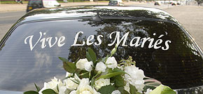 Marquage Feutre Blanc Vitre Voiture Mariage