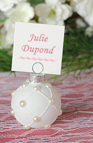 Porte Nom Boule De Noel  Decoration de Noel