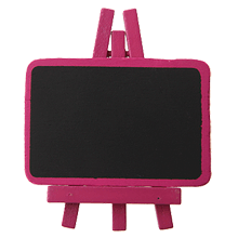 Chevalet Bois Porte Nom Ardoise Couleur x4 Fuchsia