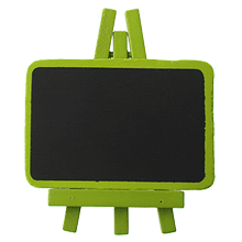 Chevalet Bois Porte Nom Ardoise Couleur x4 Vert Anis