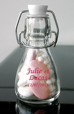 Mini bouteille en verre 320ml, Objet personnalisé