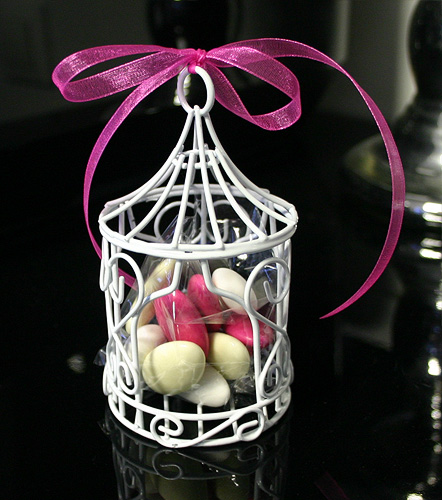 La Mini Tonnelle Métal Blanc Cage à Oiseaux Luxe Nos