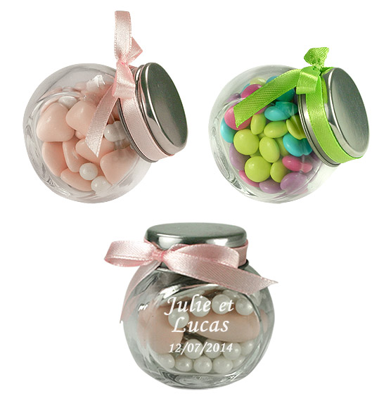 Mini Pot en Verre Style Confiseur