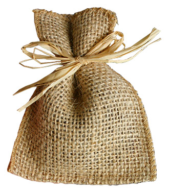 Pochons en Jute Naturelle Brute Mariage pas cher