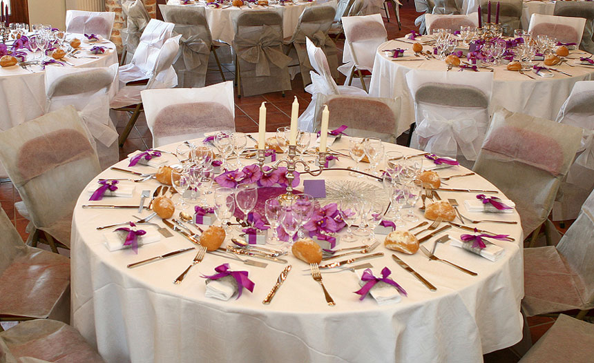 Nappe Blanche Tissu  Deco Table - Déco Table