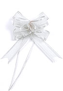 Noeud organza blanc