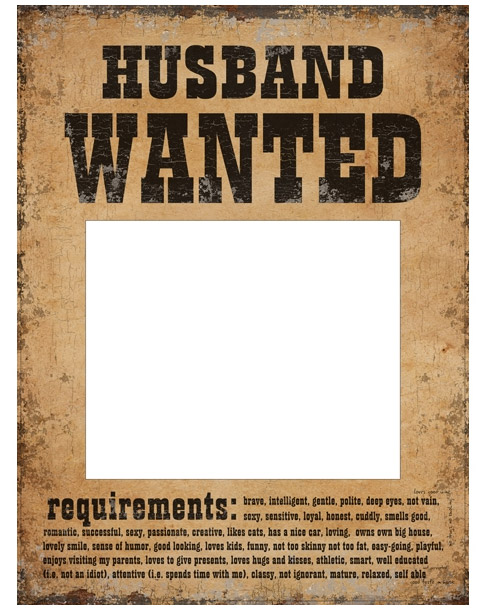 Pancartes Husband and Wife Wanted Photoboth