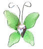 Petit Papillon Strass Décoration Mariage Vert Anis