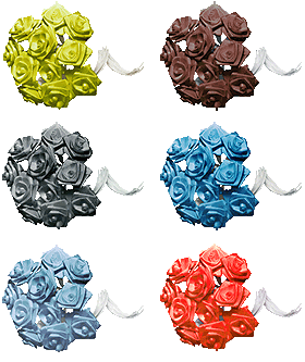 24 Mini Roses Ourlées Décoration Mariage