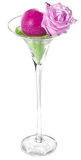 Photophore Vase Verre Martini Géant Transparent