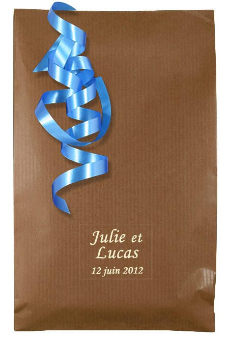 Pochettes Cadeaux Kraft Couleur pas cher