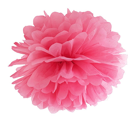 Pompon Papier De Soie - Rose - 25 Cm – La Boite à Dragées