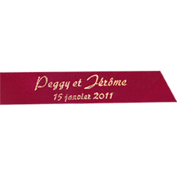 Ruban Satin Personnalisé Prénoms