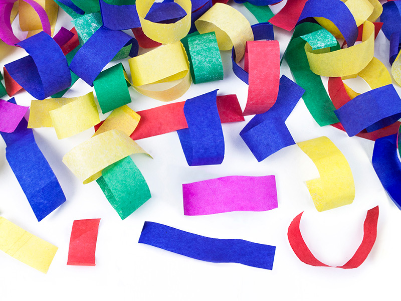 Canons à Confettis Multicolores | Lot de 6 | Lanceurs de Confettis pour le  Réveillon du Nouvel An 2024 et les Célébrations | 2x Lanceur de Serpentins