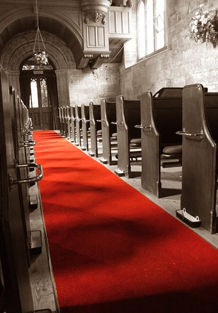 Tapis d'Eglise ou Salle Velours Imperméable Top Luxe 1m