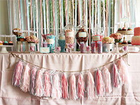 Guirlande tassel candy bar