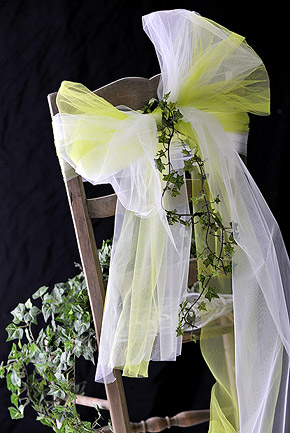 Noeud de Chaise en Tulle Mariage