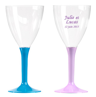 Verres à Vin Jetables Plastique pas cher