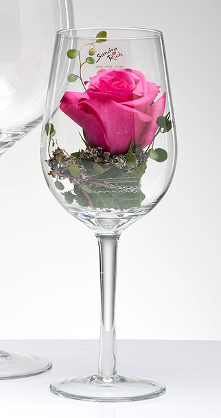 Porte-verre à vin en forme de fleur, support pour verres à pied