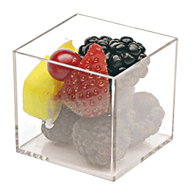 Verrine en plastique rigide Transparent Spring, vaisselle jetable