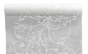 Chemin de table Organza Paillettes Blanc